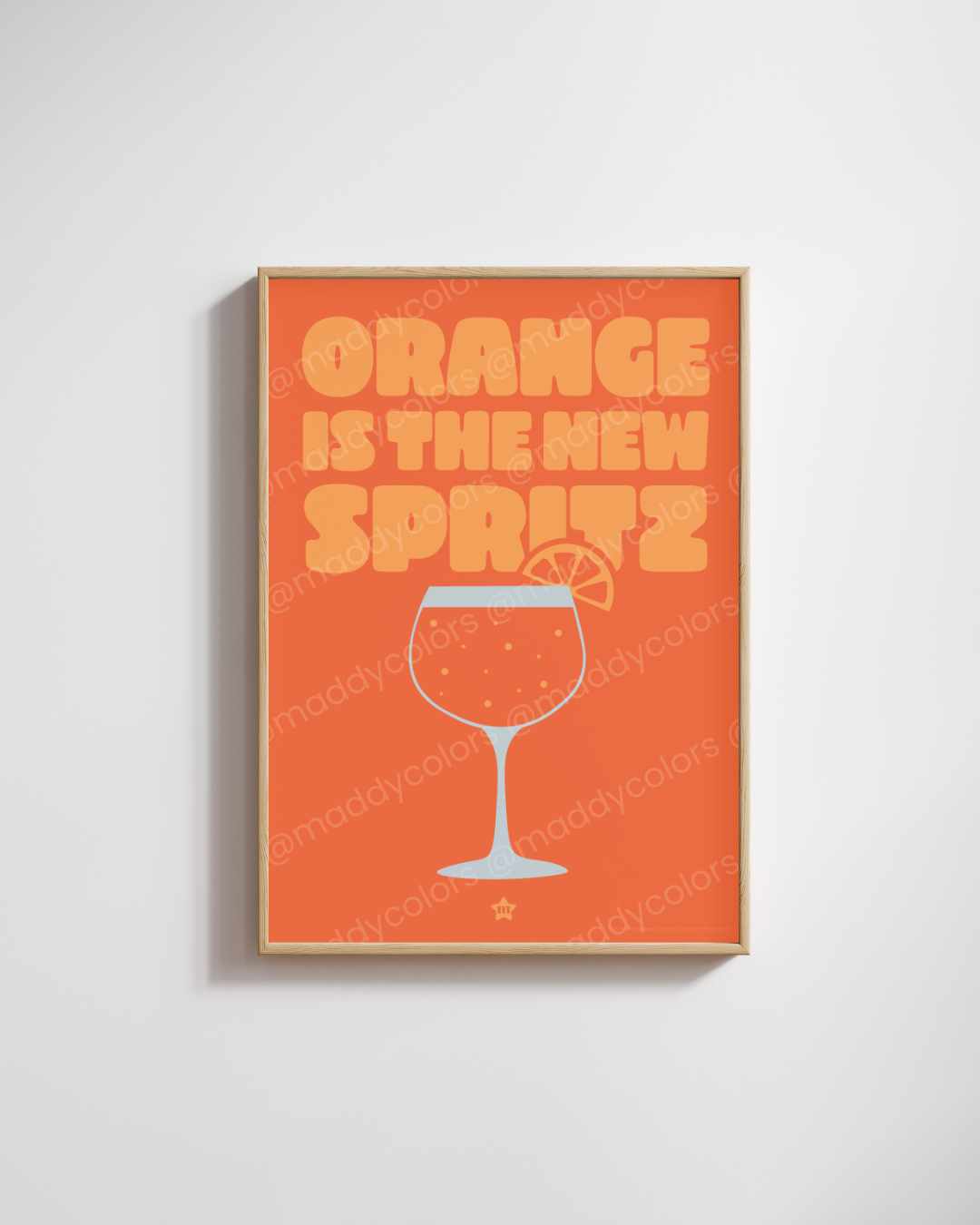 Affiche - Orange is the new spritz