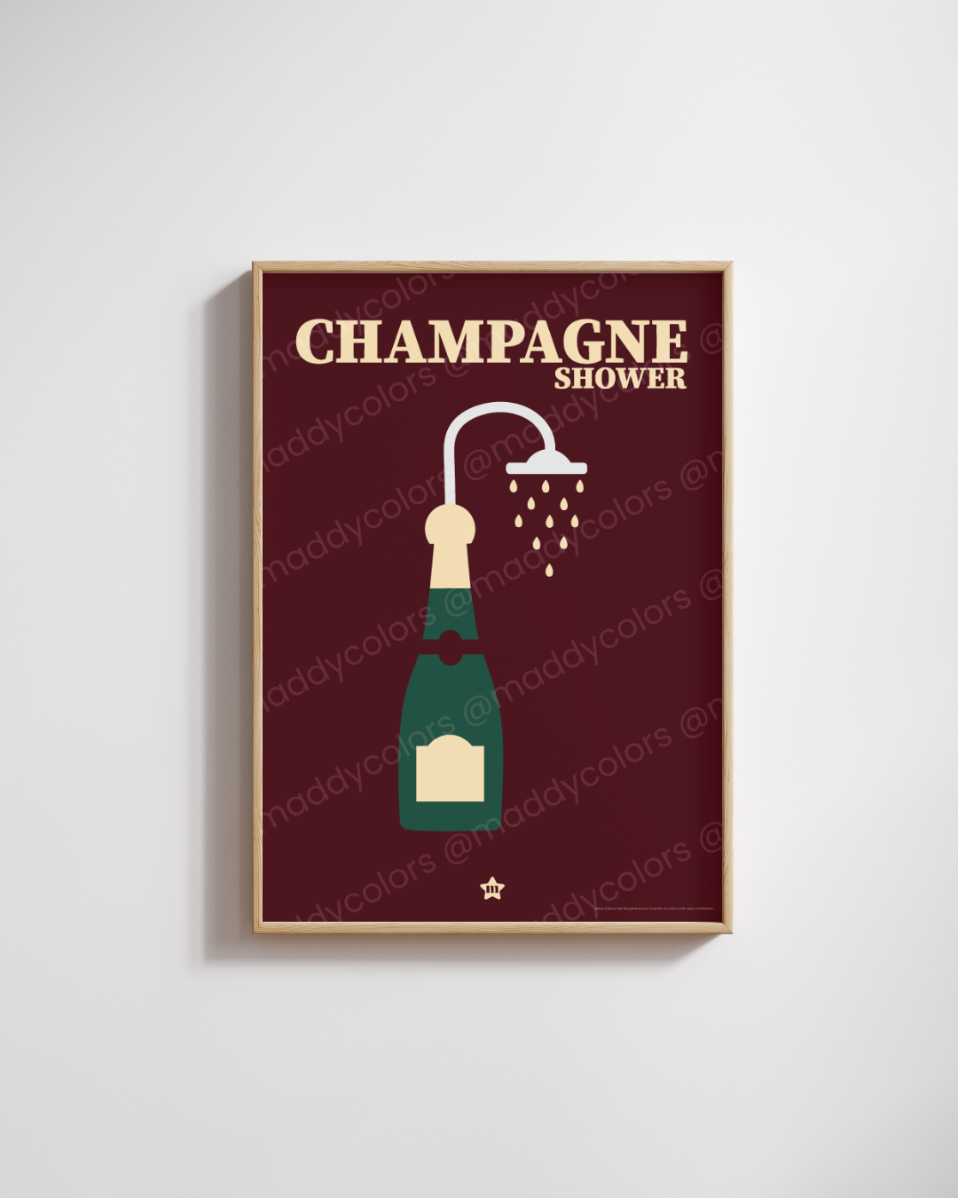 Affiche - Champagne Shower