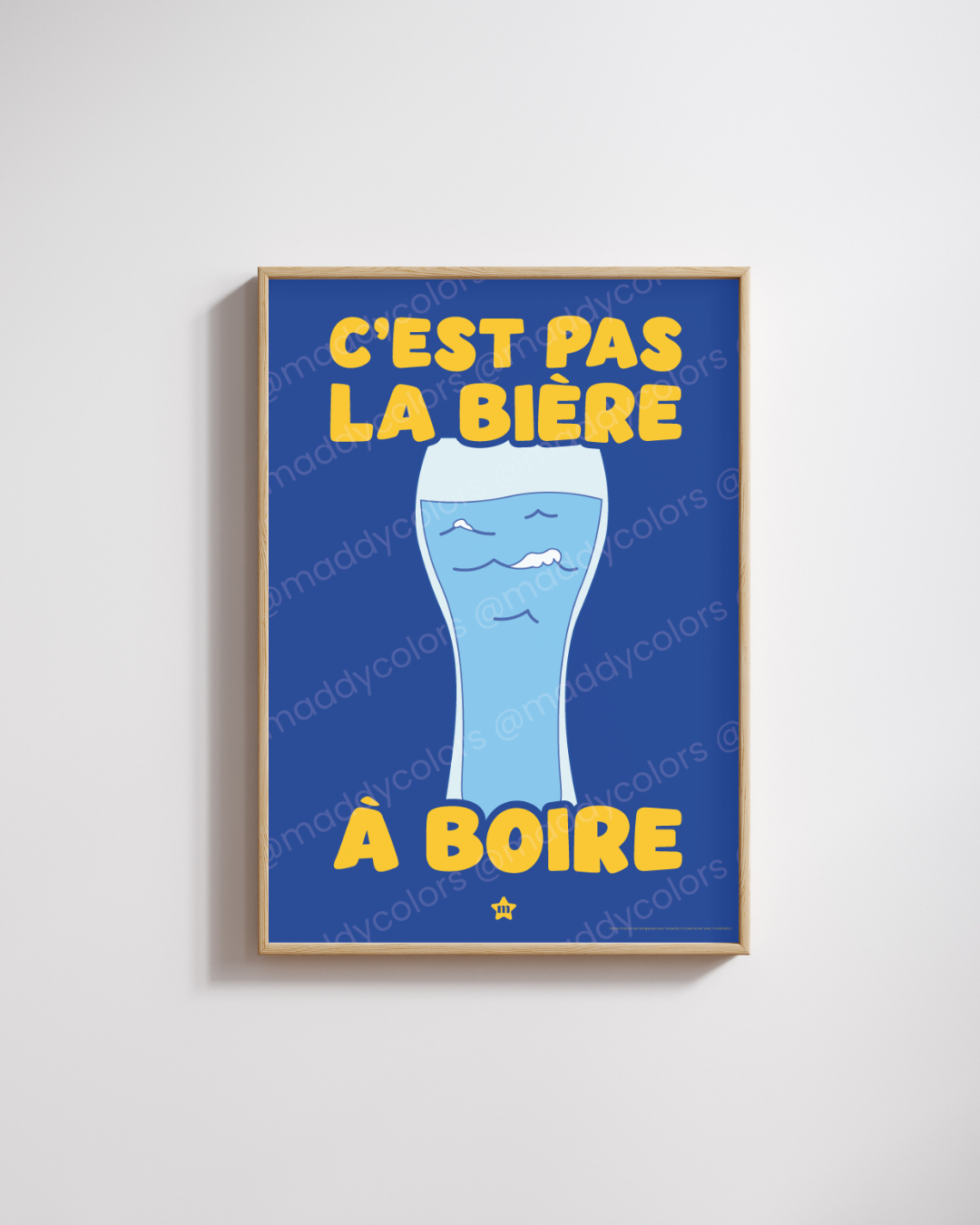 Affiche - C'est pas la bière à boire