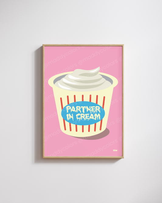 Affiche - Partner in cream