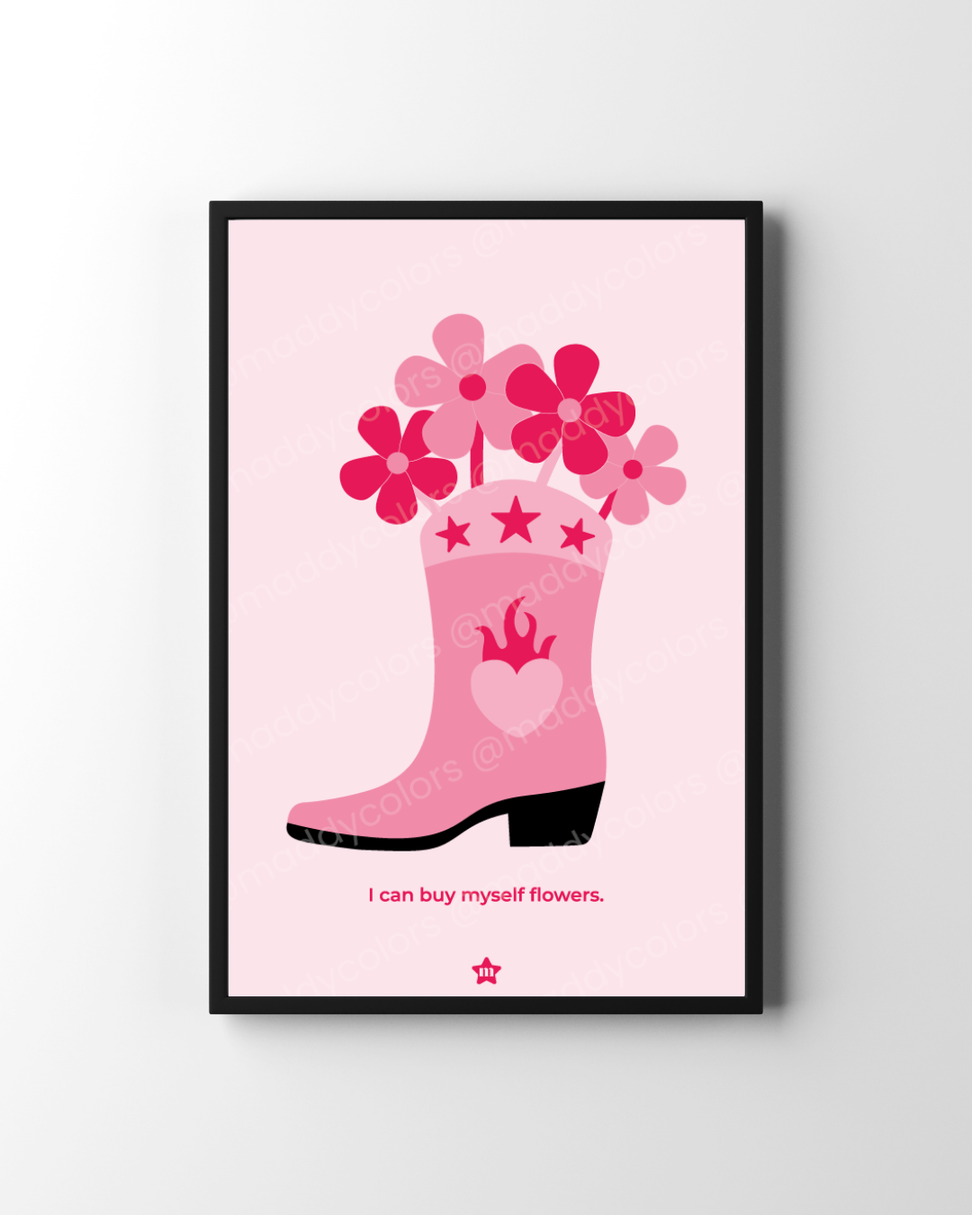 Affiche - I can buy myself flowers