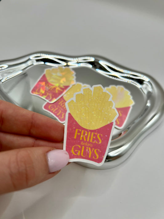 Sticker - Fries before guys
