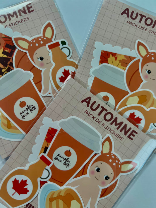 Pack de stickers Automne
