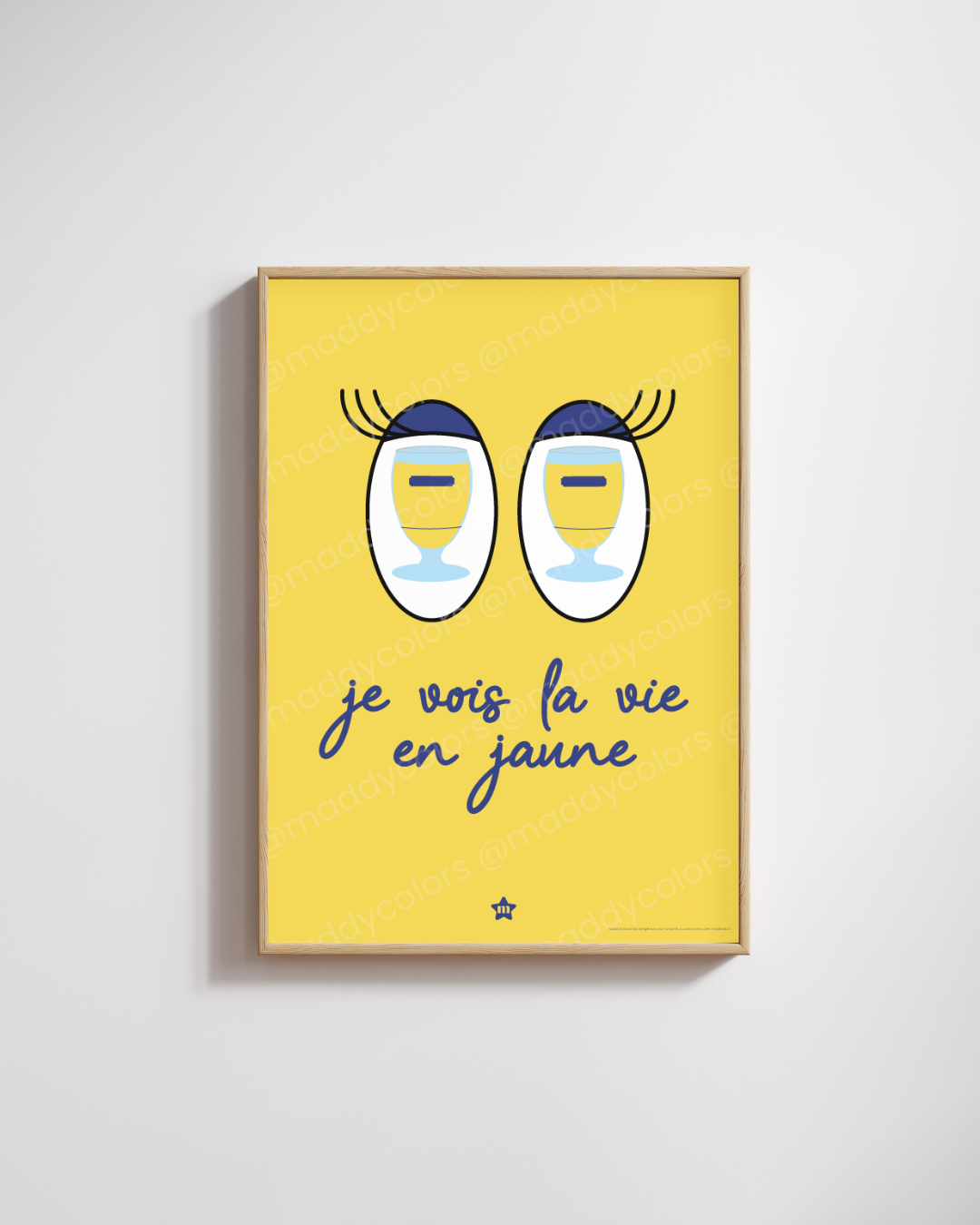 Affiche - Je vois la vie en jaune