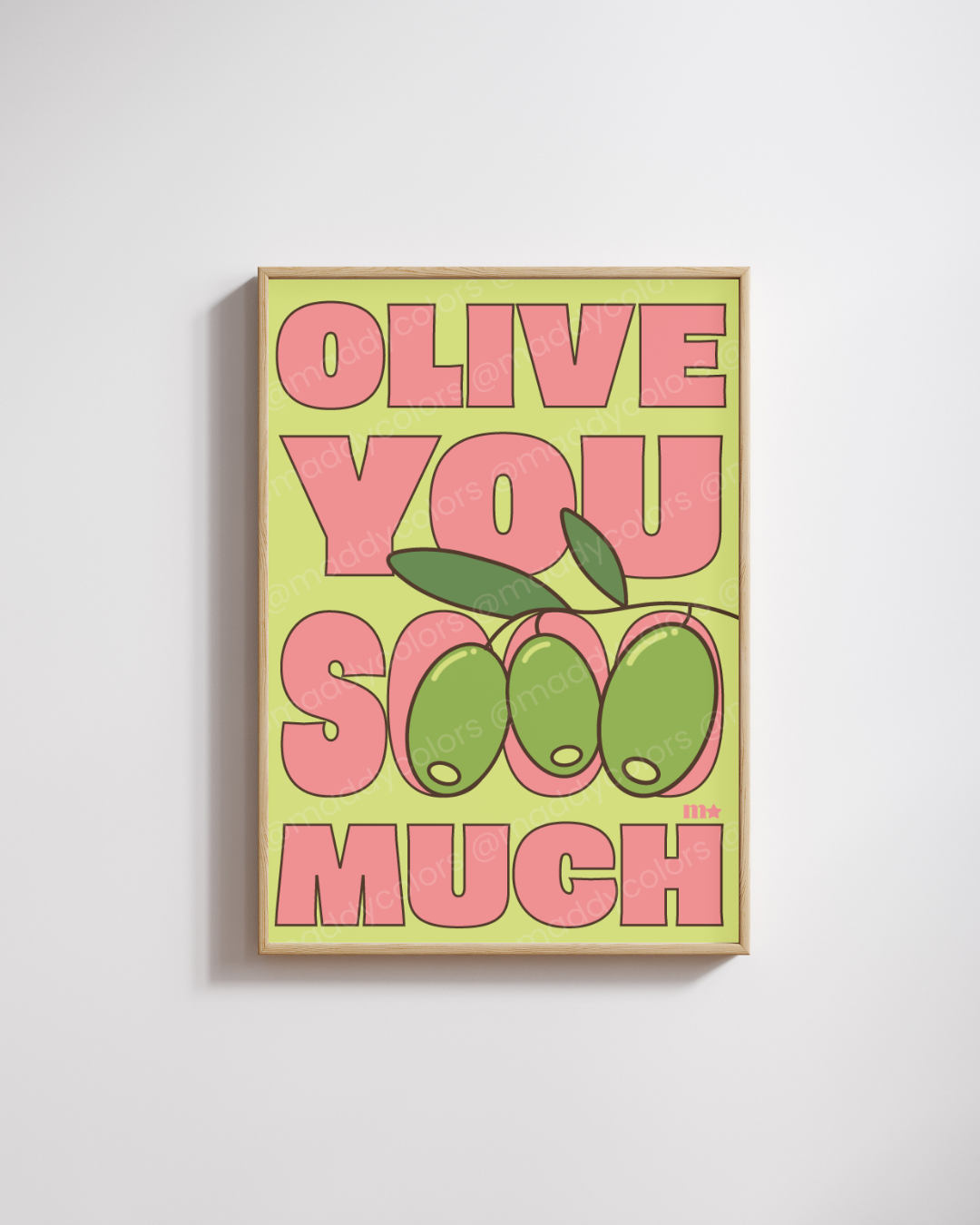 Affiche - Olive you sooo much