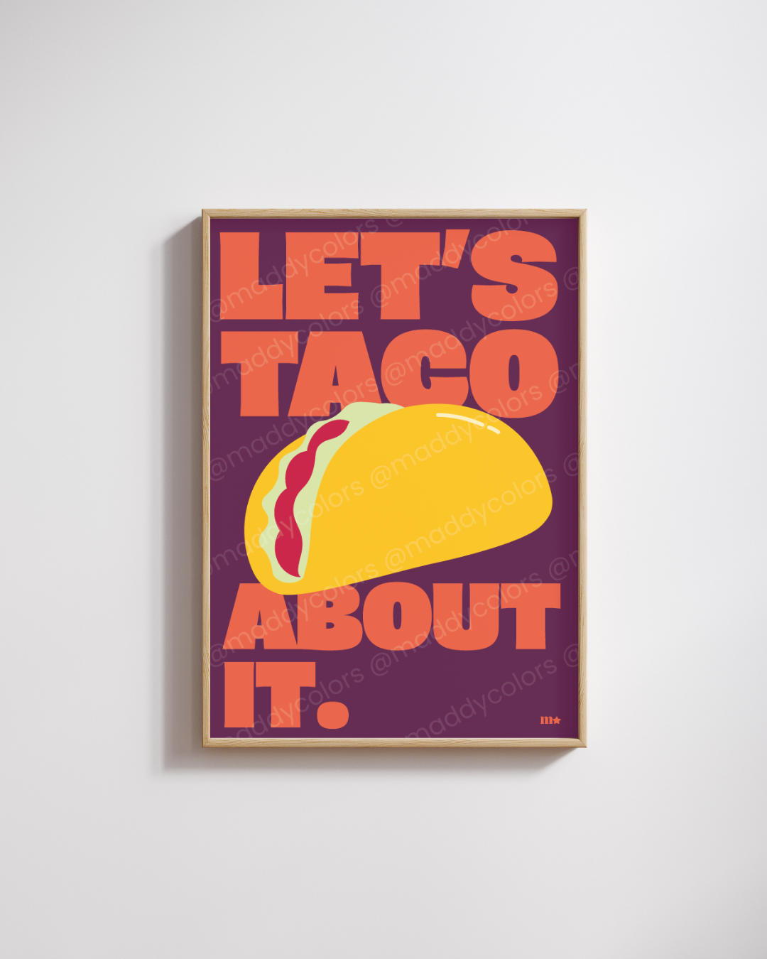Affiche - Let's taco about it