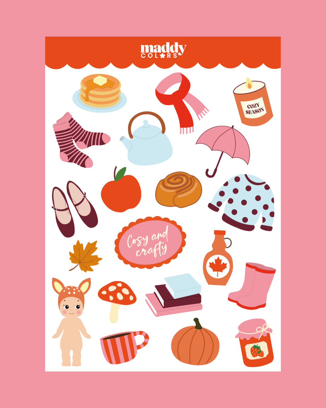 Planche stickers Automne